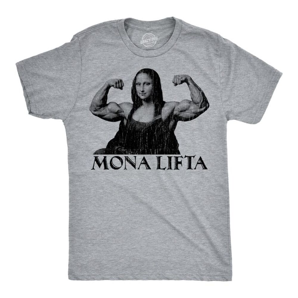 Mens Funny T Shirts Mona Lifta Sarcastic Workout Tee For Men